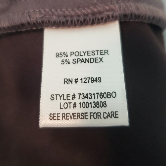 Gray Straight Leg Pull On Pants - Picture 5 of 8